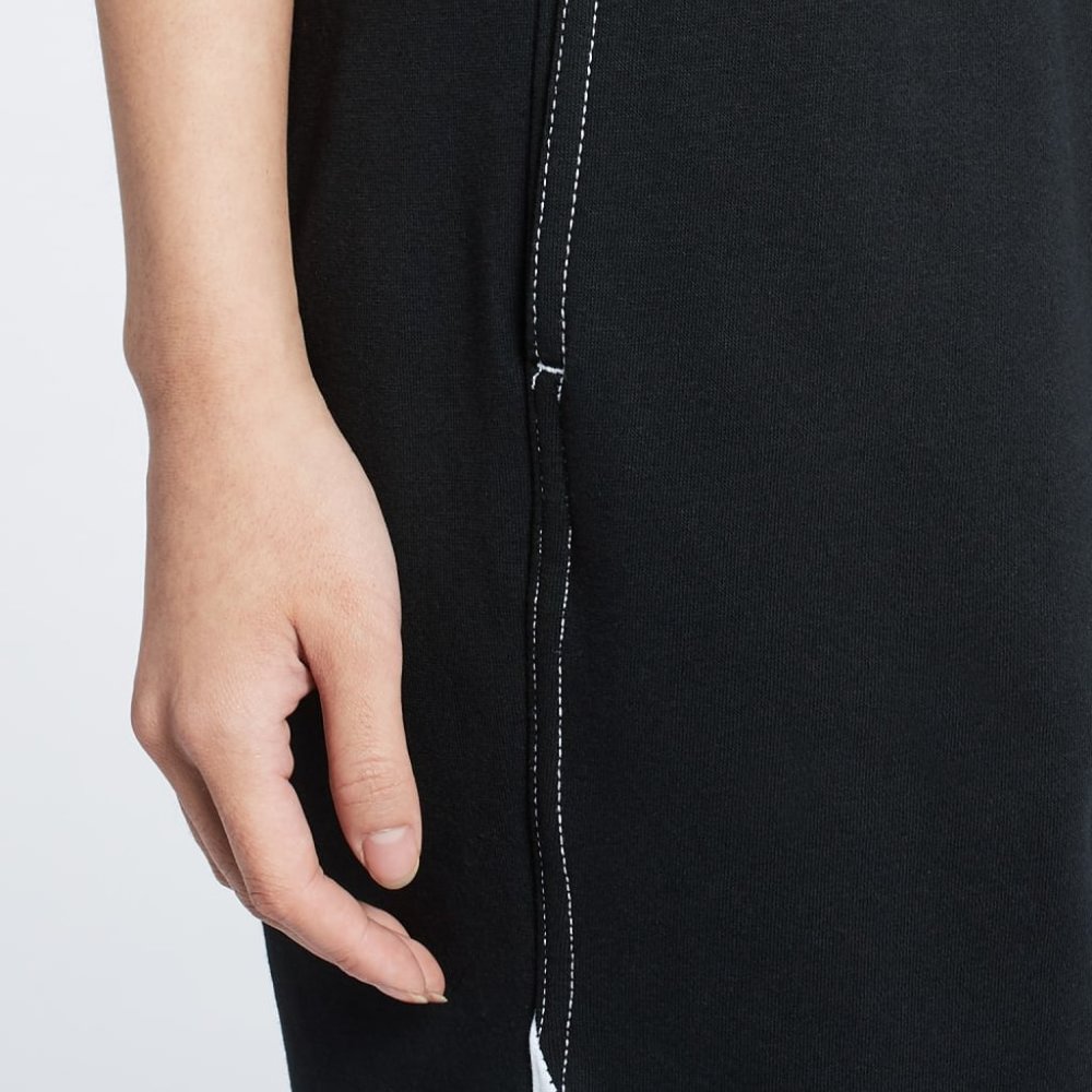 Nike NSW Swoosh Fleece Jogger Pants DD5582-010 Black White Women's SMALL - Picture 7 of 8